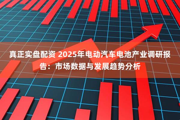 真正实盘配资 2025年电动汽车电池产业调研报告：市场数据与发展趋势分析