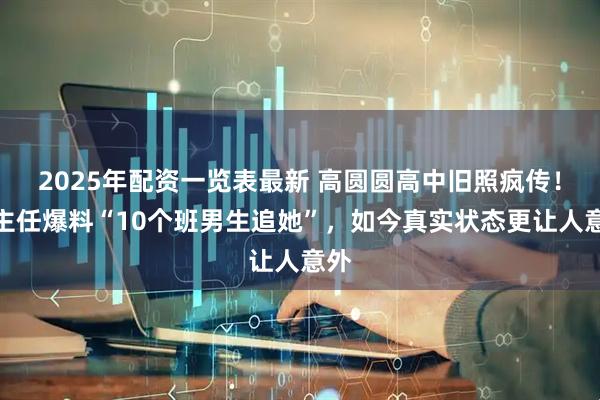 2025年配资一览表最新 高圆圆高中旧照疯传！班主任爆料“10个班男生追她”，如今真实状态更让人意外