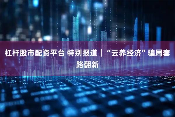 杠杆股市配资平台 特别报道｜“云养经济”骗局套路翻新
